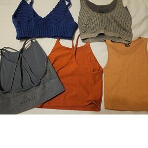 5 gently used women's tank tops, all size medium